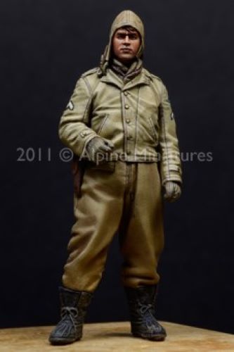 ALPINE MINIATURES 1:35 SET 35114 WW2 US AFV CREW #1 (1 FIGURE-2 HEADS)