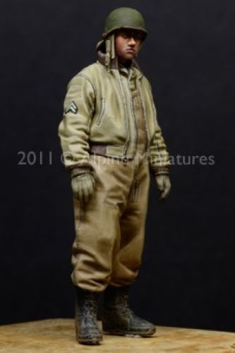 ALPINE MINIATURES 1:35 SET 35115 WW2 US AFV CREW #2 (1 FIGURE-2 HEADS)