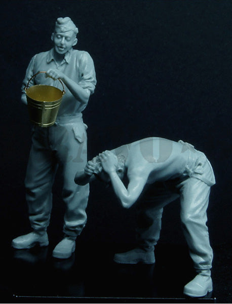 BRAVO*6 35118 WORLD WAR II GERMAN SOLDIERS BARBERWAFFE 2 (2 FIGURES) PHOTOETCHED