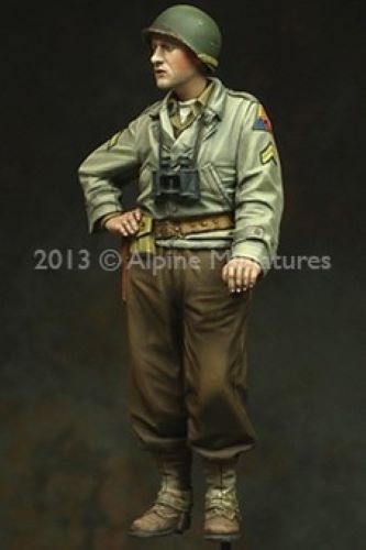 ALPINE MINIATURES 1:35 SET 35156 WWII US 3RD AD "SPEARHEAD" (2 FIGURES)