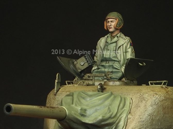 ALPINE MINIATURES 1:35 SET 35156 WWII US 3RD AD "SPEARHEAD" (2 FIGURES)