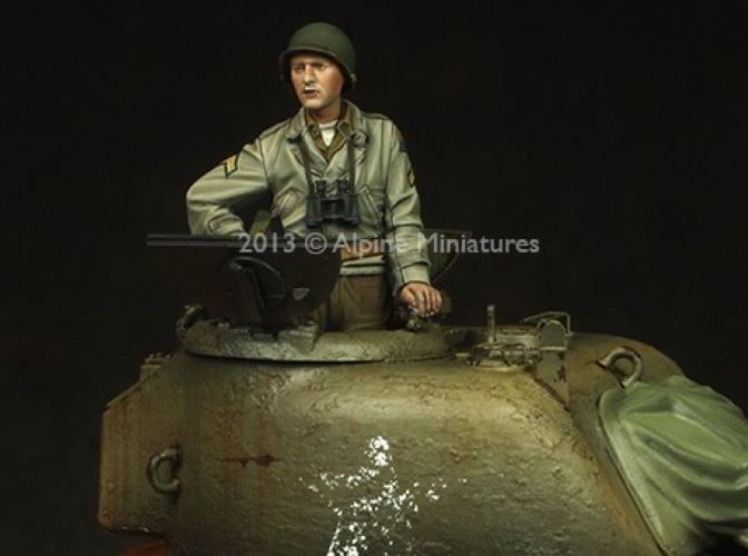ALPINE MINIATURES 1:35 SET 35156 WWII US 3RD AD "SPEARHEAD" (2 FIGURES)