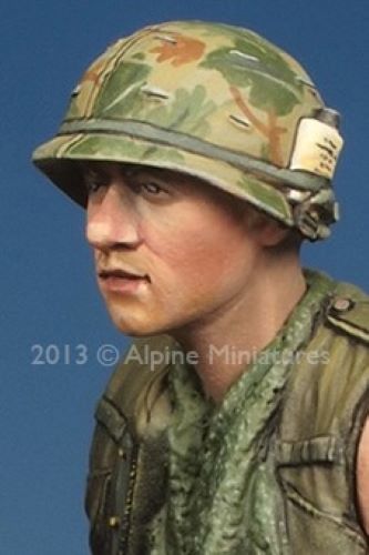 ALPINE MINIATURES 1:35 SET 35161 VIETNAM WAR US TANKER # 2 (1 FIGURE-2 HEADS)