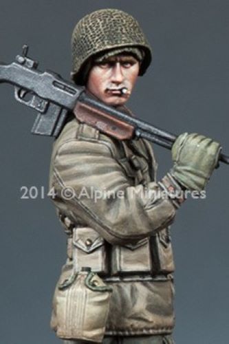 ALPINE MINIATURES 1:35 SET 35169 WWII US BAR GUNNER (1 FIGURE/2 HEADS)