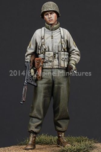 ALPINE MINIATURES 1:35 SET 35184 WWII US INFANTRY NCO (1 FIGURE-2 HEADS)