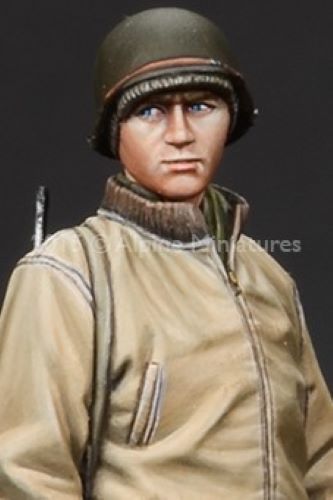 ALPINE MINIATURES 1:35 SET 35190 WWII US TANK CREW #1 (1 FIGURE-2 HEADS)
