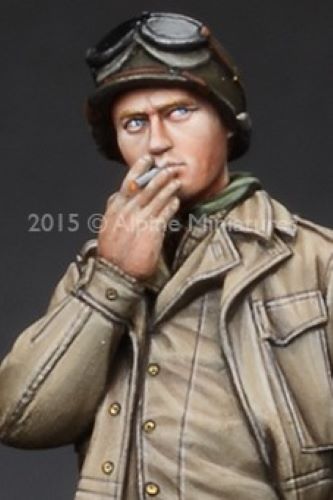 ALPINE MINIATURES 1:35 SET 35191 WWII US TANK CREW #2 (1 FIGURE-2 HEADS)