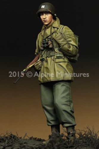 ALPINE MINIATURES 1:35 SET 35203 WWII US INFANTRY OFFICER (1 FIGURE-2 HEADS)