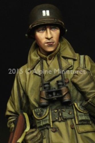 ALPINE MINIATURES 1:35 SET 35203 WWII US INFANTRY OFFICER (1 FIGURE-2 HEADS)