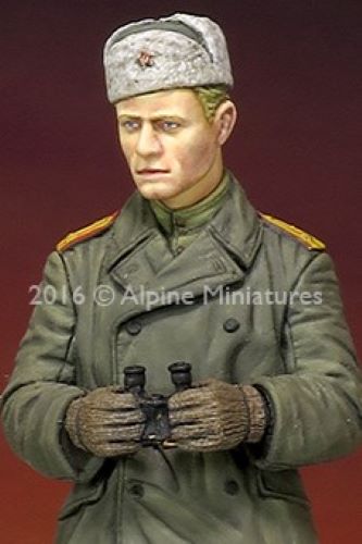 ALPINE MINIATURES 1:35 SET 35214 WWII RUSSIAN TANK COMMANDER (1 FIGURE-2 HEADS)
