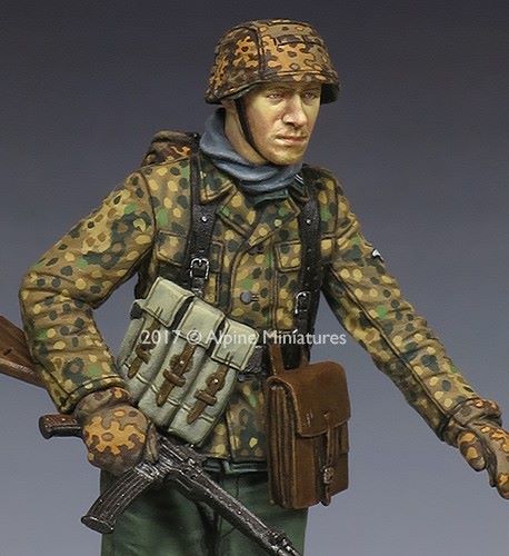 ALPINE MINIATURES 1:35 SET 35229 WWII GERMAN SS NCO "KG HANSEN" #1 (ONE FIGURE)