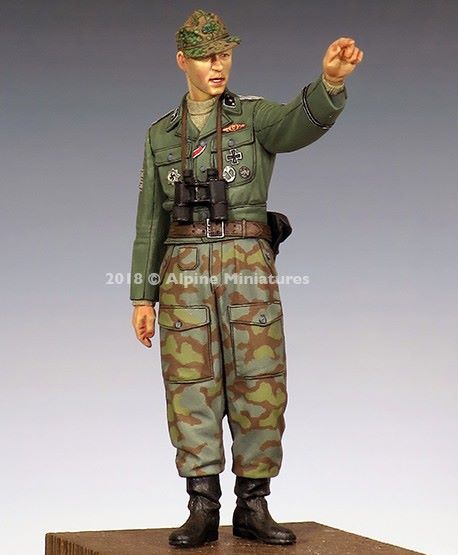 ALPINE MINIATURES 1:35 SET 35254 WWII GERMANS WSS INFANTRY OFFICER (1 FIGURE)