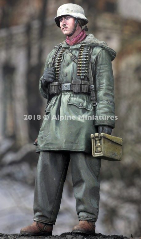 ALPINE MINIATURES 1:35 SET 35257 WWII GERMAN WSS AMMO CARRIER KHARKOV
