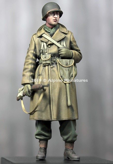 ALPINE MINIATURES 1:35 SET 35259 WWII US INFANTRY WINTER (1 FIGURE-2 HEADS)