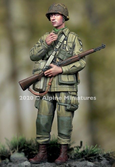 ALPINE MINIATURES 1:35 SET 35276 WWII US 101st AIRBORNE TROOPER #2 (1 FIGURE)