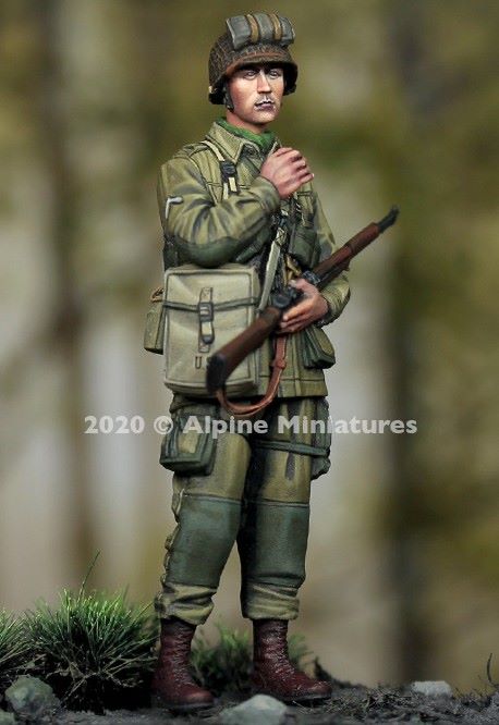 ALPINE MINIATURES 1:35 SET 35276 WWII US 101st AIRBORNE TROOPER #2 (1 FIGURE)