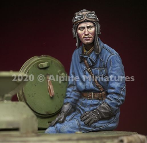 ALPINE MINIATURES 1:35 SET 35281 WWII RUSSIAN TANK COMMANDER #1 (1 FIGURE)
