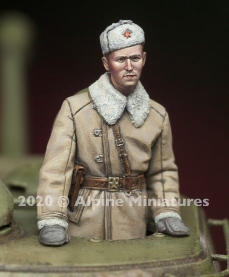 ALPINE MINIATURES 1:35 SET 35282 WWII RUSSIAN TANK COMMANDER #2 (1 FIGURE)