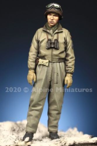 ALPINE MINIATURES 1:35 SET 35284 WWII US TANK COMMANDER (1 FIGURE-2 HEADS)