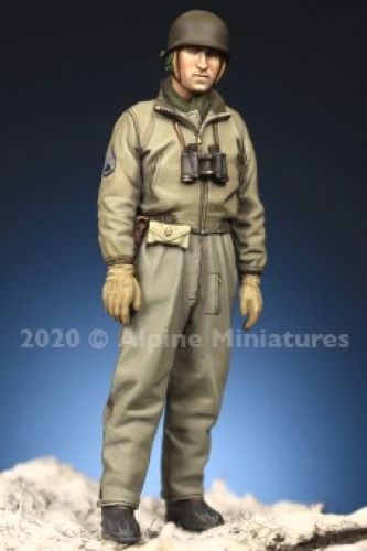 ALPINE MINIATURES 1:35 SET 35284 WWII US TANK COMMANDER (1 FIGURE-2 HEADS)