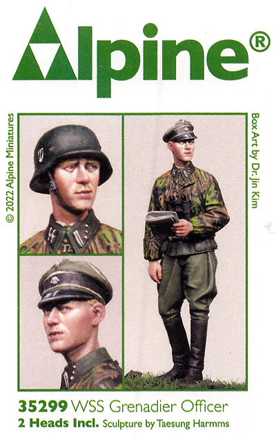 ALPINE MINIATURES 1:35 SET 35299 WWII GERMAN WSS GRENADIER OFFICER (1 FIGURE)