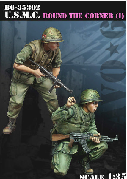BRAVO *6 35302 VIETNAM WAR U.S. MARINE CORP "ROUND THE CORNER" (1) 1:35