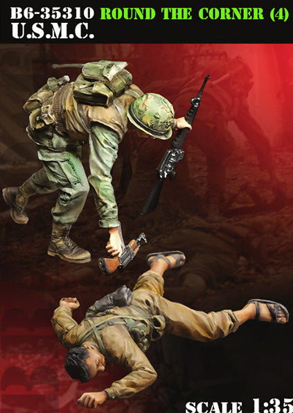 BRAVO *6 35310 VIETNAM WAR U.S. MARINE CORP "ROUND THE CORNER" (1) 1:35