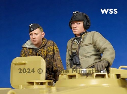 ALPINE MINIATURES 1:35 SET 35317 WWII GERMAN PANZER CREW SET (12FIGURES/4HEADS)