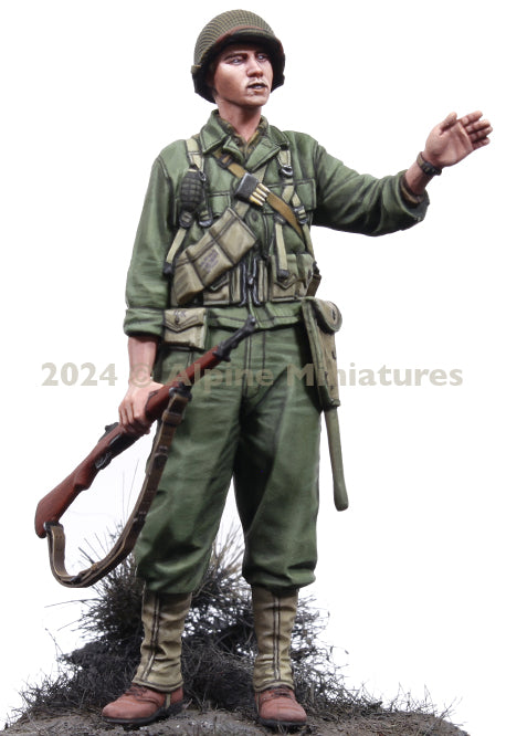 ALPINE MINIATURES 1:35 SET 35322 WWII US INFANTRY 2ND ID (1 FIGURE/ 2 HEADS)