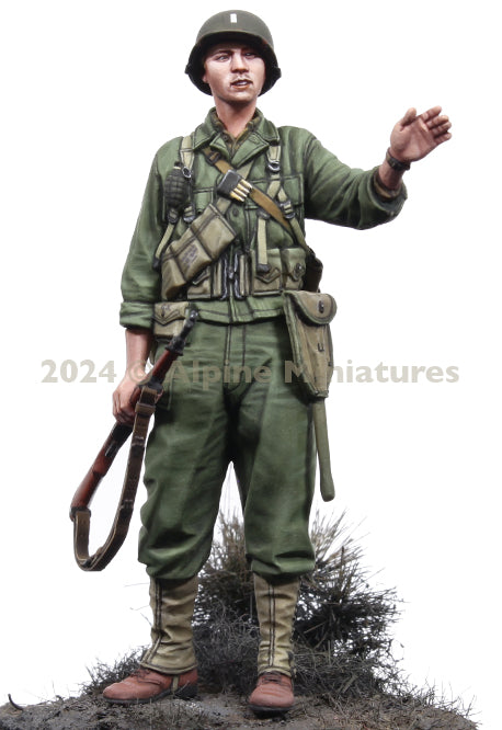 ALPINE MINIATURES 1:35 SET 35322 WWII US INFANTRY 2ND ID (1 FIGURE/ 2 HEADS)
