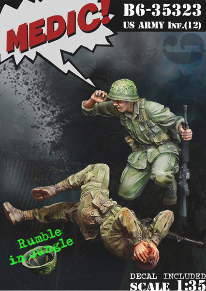 BRAVO *6 35323 VIETNAM WAR U.S. ARMY INFANTRY (12) "MEDIC!" 1:35