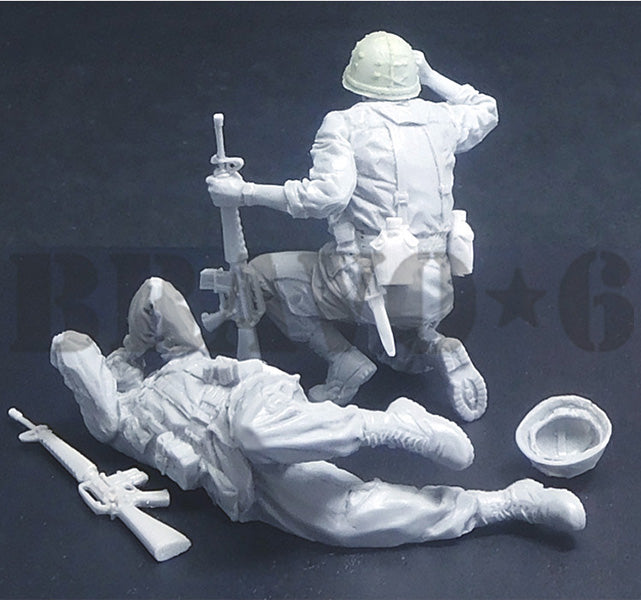 BRAVO *6 35323 VIETNAM WAR U.S. ARMY INFANTRY (12) "MEDIC!" 1:35