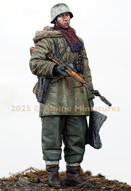 ALPINE MINIATURES 1:35 SET 35325 WWII WSS GRENADIER W/ GRENADE LAUNCHER 1 FIGURE