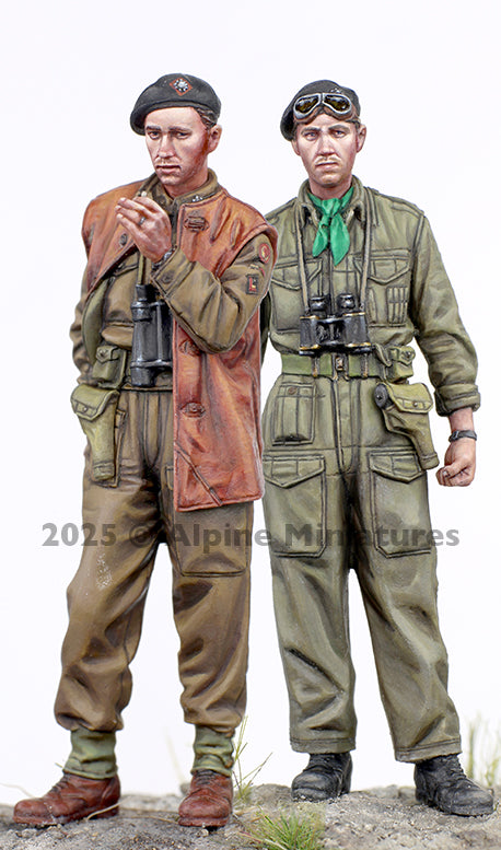 ALPINE MINIATURES 1:35 SET 35329 WWII BRITISH 4/7 ROYAL DRAGOON GUARDS- 2 FIGURE
