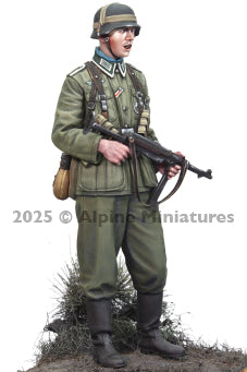 ALPINE MINIATURES 1:35 SET 35330 WWII GERMAN GRENADIER NCO (1 FIGURE-2 HEADS)