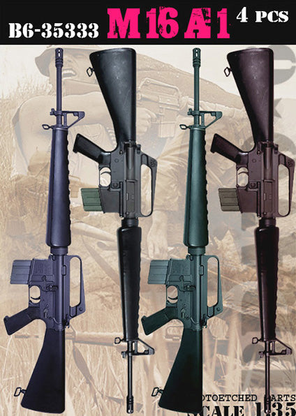 BRAVO *6 35333 VIETNAM WAR U.S. M16A1 RIFLE PHOTOETCHED- 4 PIECES