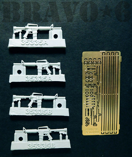 BRAVO *6 35335 VIETNAM WAR XM 177 E1 PHOTOETCHED- 4 PIECES
