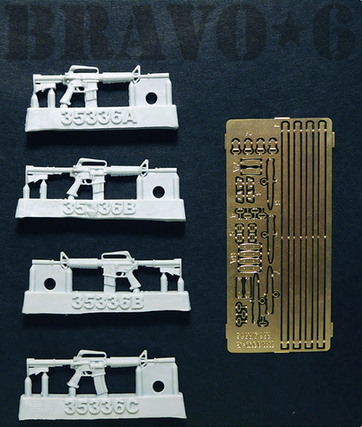 BRAVO *6 35336 VIETNAM WAR U.S. XM 177 E2 PHOTOETCHED- 4 PIECES
