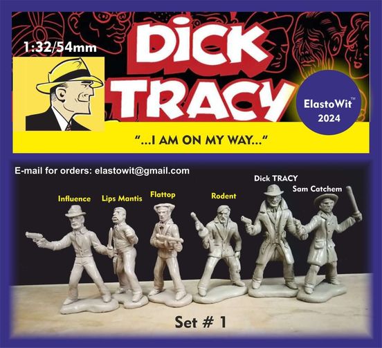 ELASTOWIT NEW ERA RUBBER 54/60 MM LIMITED EDITION PLAYSET DICK TRACY