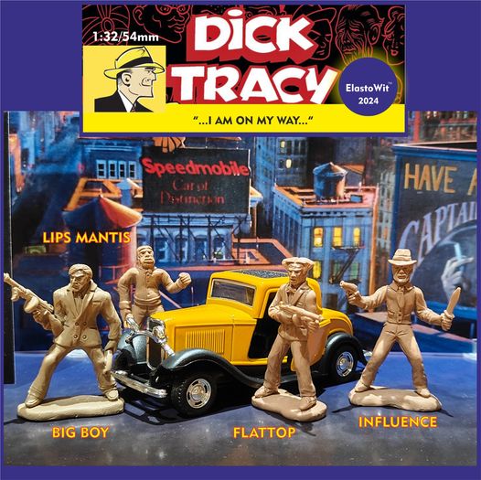 ELASTOWIT NEW ERA RUBBER 54/60 MM LIMITED EDITION PLAYSET DICK TRACY