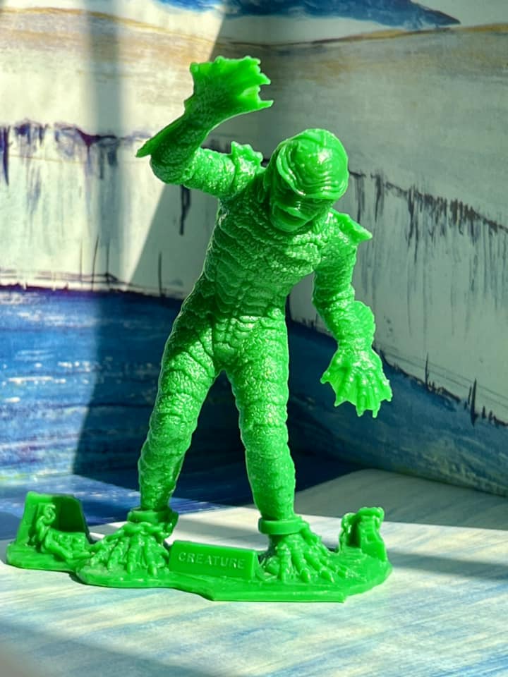MARX TOYS RECAST 6" CLASSIC HOLLYWOOD MONSTERS- 6 FIGURE SET (GREEN)