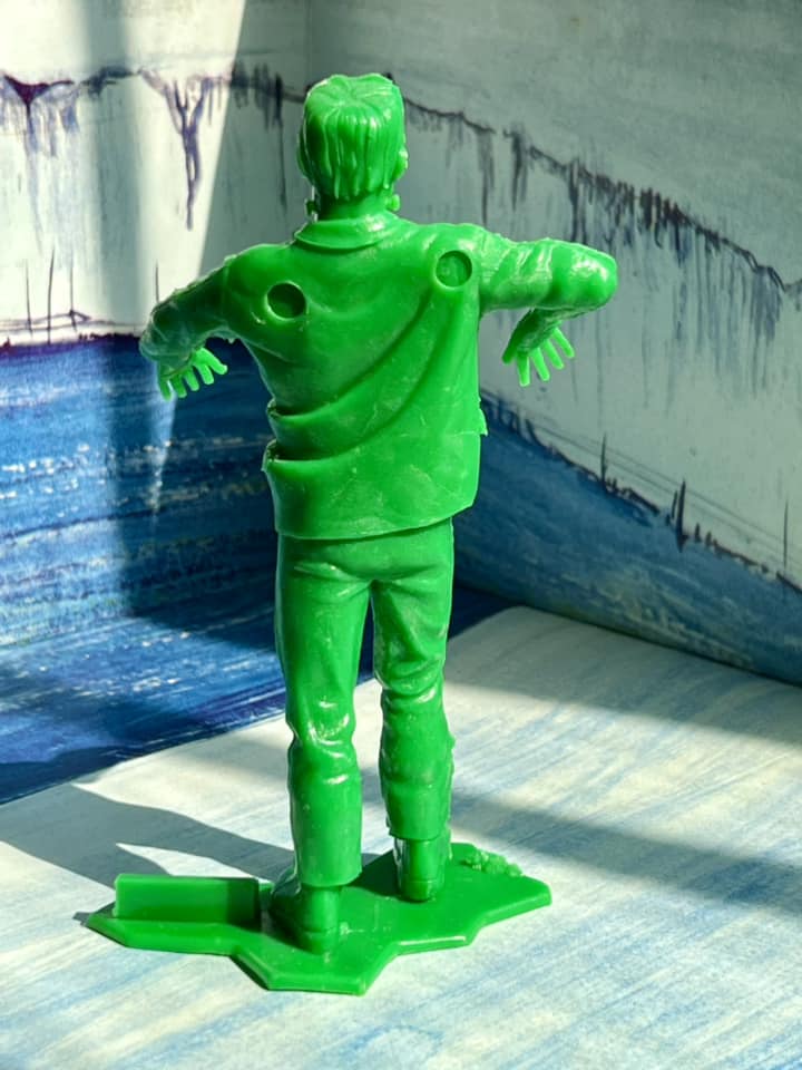 MARX TOYS RECAST 6" CLASSIC HOLLYWOOD MONSTERS- 6 FIGURE SET (GREEN)