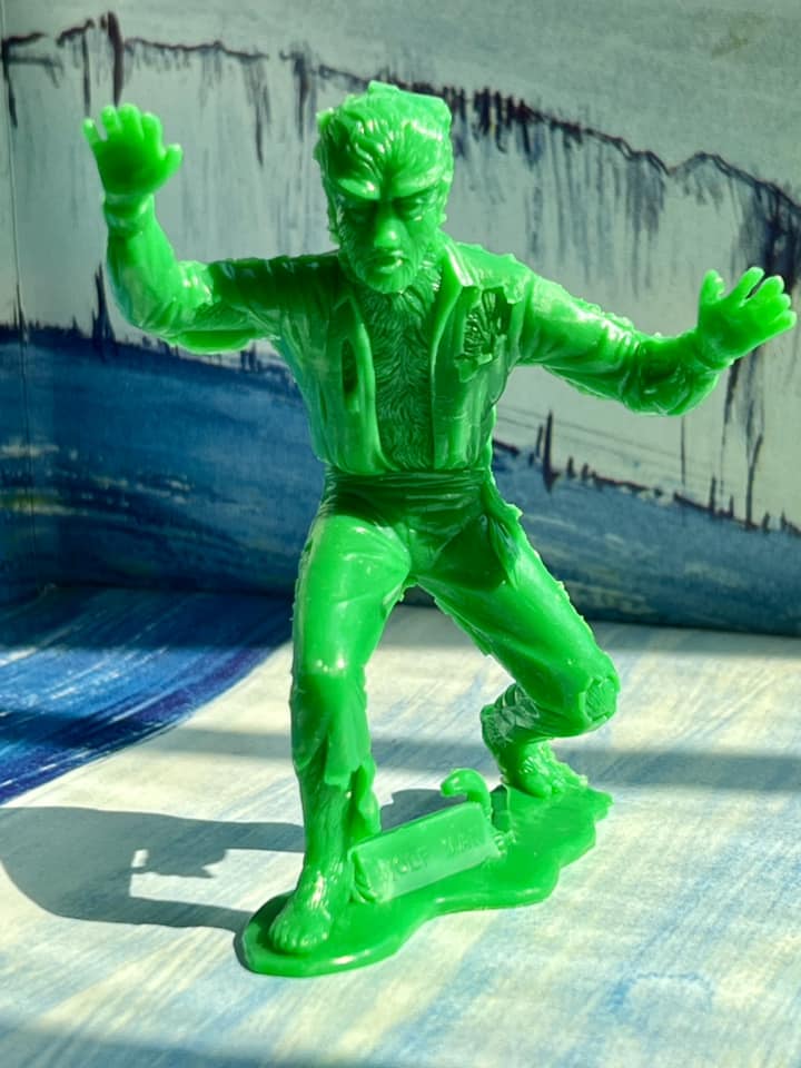 MARX TOYS RECAST 6" CLASSIC HOLLYWOOD MONSTERS- 6 FIGURE SET (GREEN)