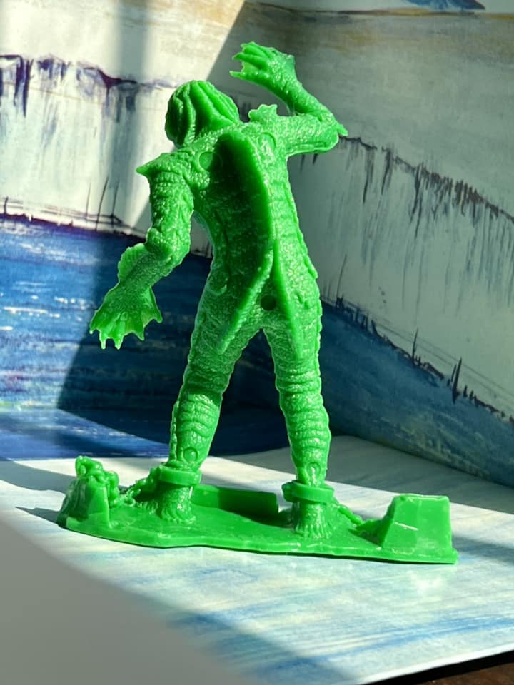 MARX TOYS RECAST 6" CLASSIC HOLLYWOOD MONSTERS- 6 FIGURE SET (GREEN)