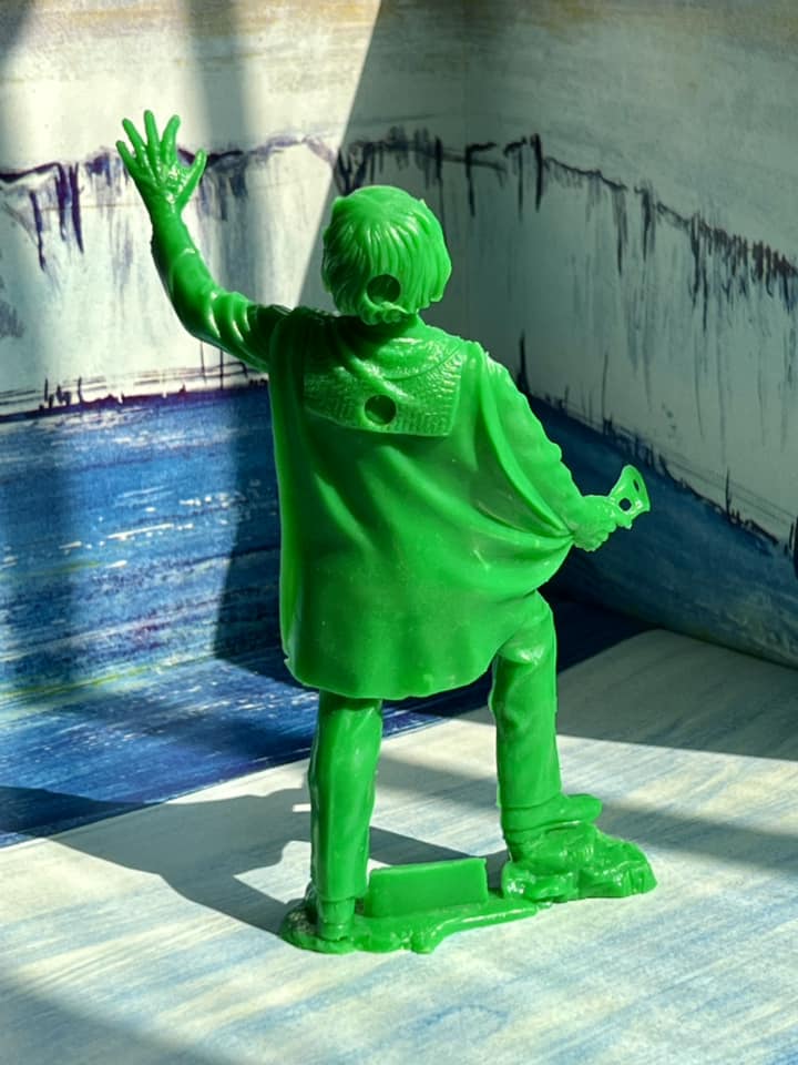 MARX TOYS RECAST 6" CLASSIC HOLLYWOOD MONSTERS- 6 FIGURE SET (GREEN)