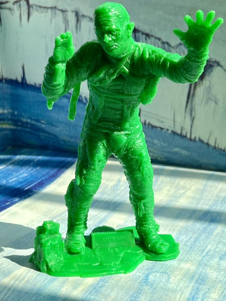 MARX TOYS RECAST 6" CLASSIC HOLLYWOOD MONSTERS- 6 FIGURE SET (GREEN)