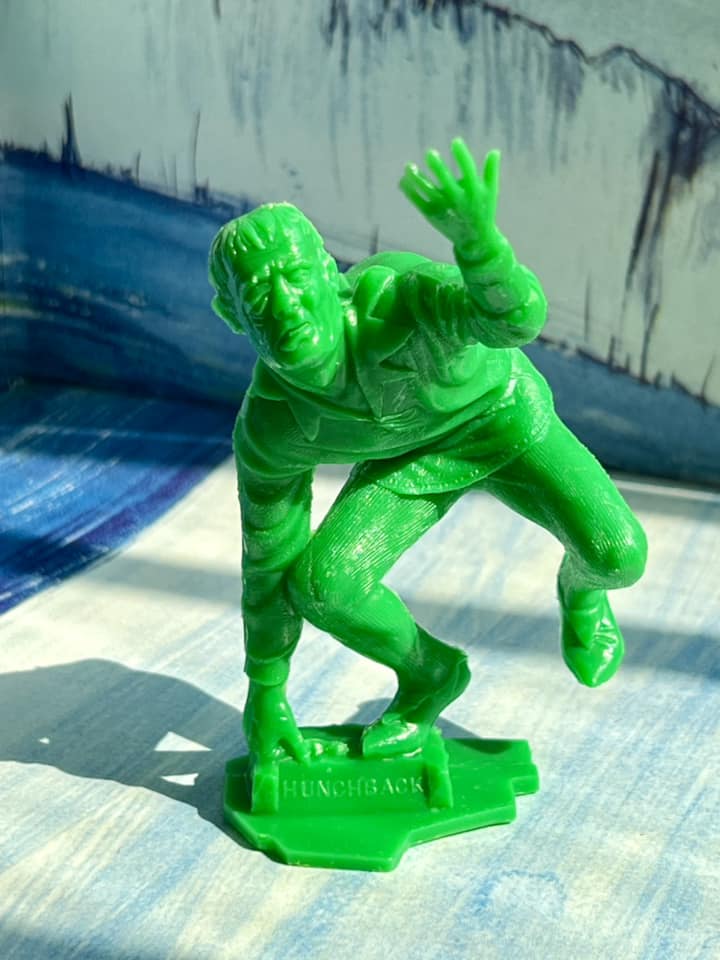 MARX TOYS RECAST 6" CLASSIC HOLLYWOOD MONSTERS- 6 FIGURE SET (GREEN)