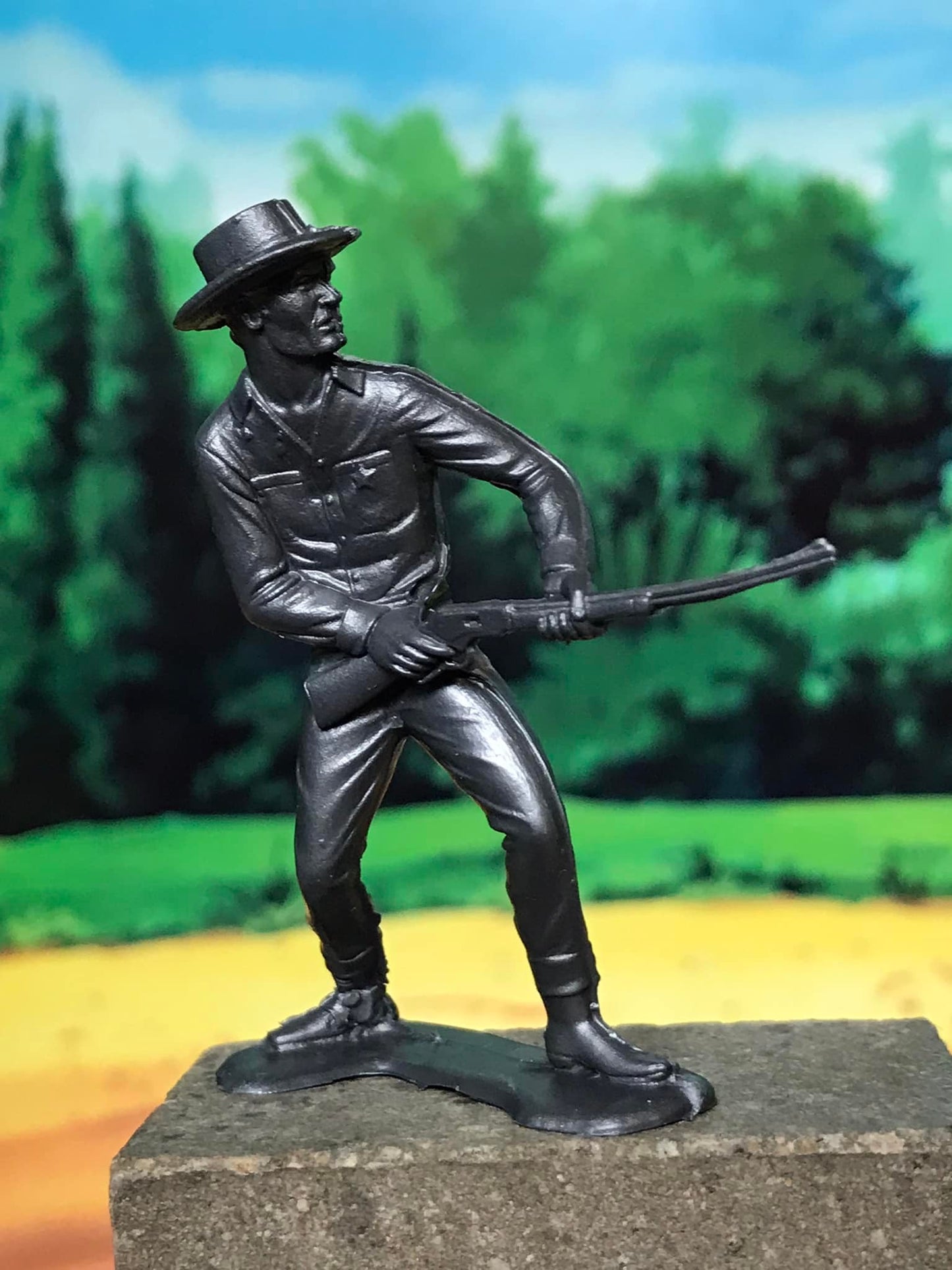MARX RECAST 54 MM COWBOYS & INDIANS PLAYSET REISSUE 16 FIGURES