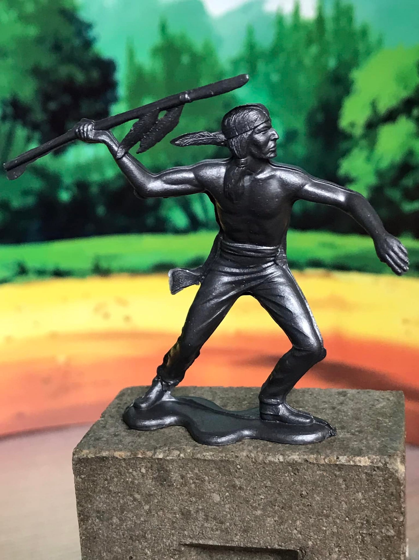 MARX RECAST 54 MM COWBOYS & INDIANS PLAYSET REISSUE 16 FIGURES