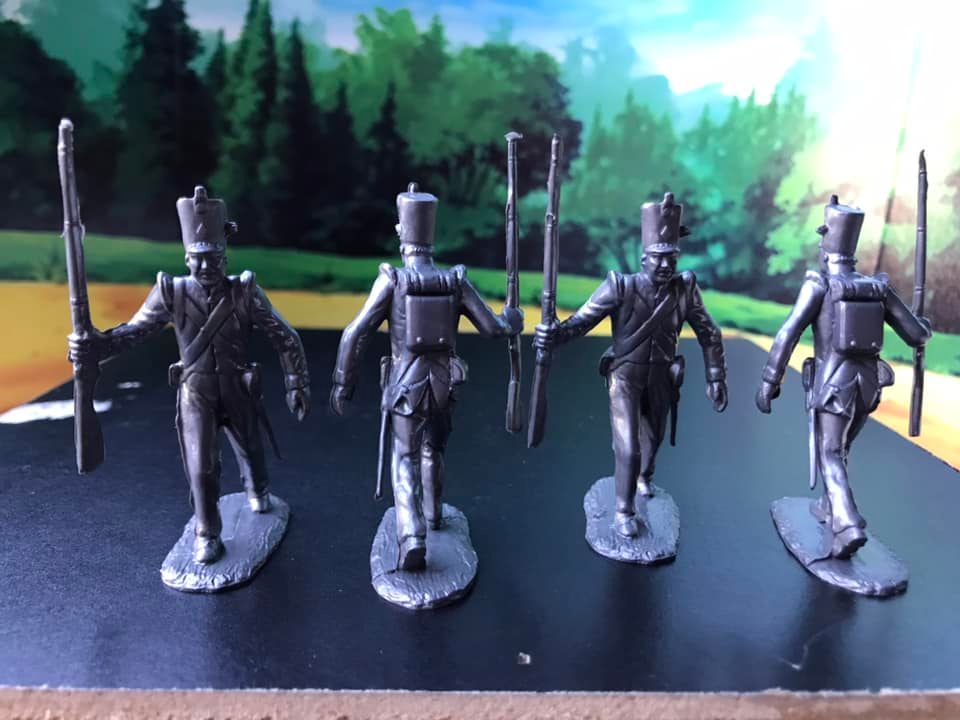 MARX TOYS RECAST 54 MM ALAMO MEXICAN SOLDIERS-16 FIGURES
